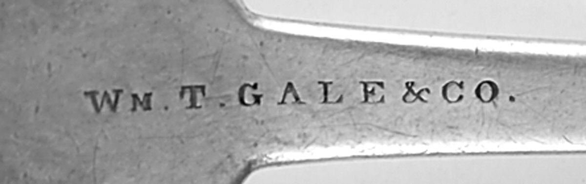 Coin Silver Flatware Dessert/Oval Soup Spoon by William Turner Gale & Co.-3