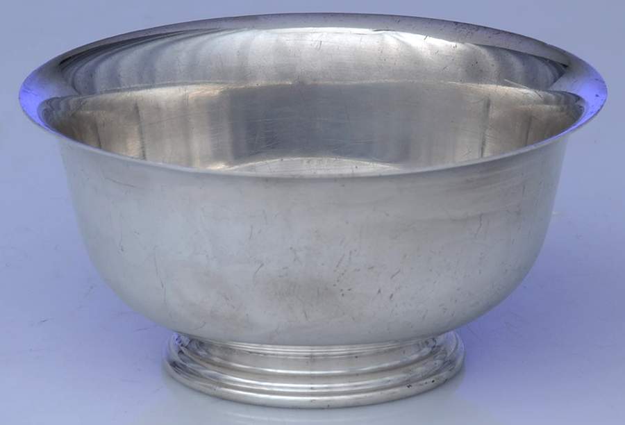 Paul Revere Bowls (Sterling, Hollowware) 4" Paul Revere Bowl by Watrous-1
