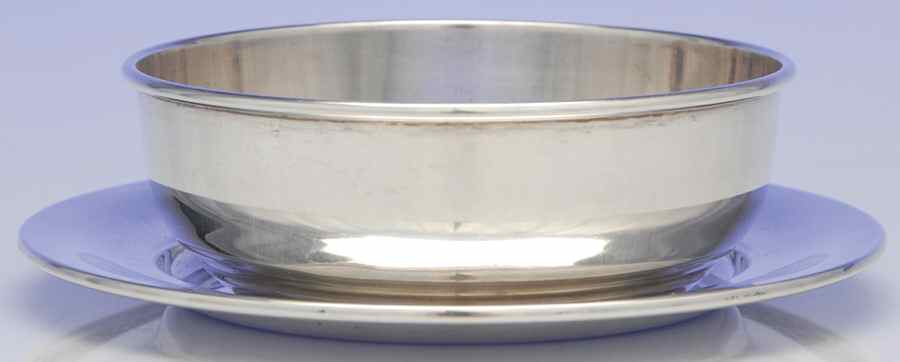 181 (Sterling, Hollowware) 2 Piece Sterling Child Set (Bowl and Plate) by Worden-Munnis Co.Inc-1