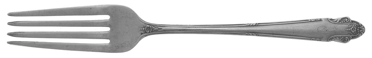 WOX3 (Sterling) Monogrammed Youth Fork by Wolfenden Silver Co-1
