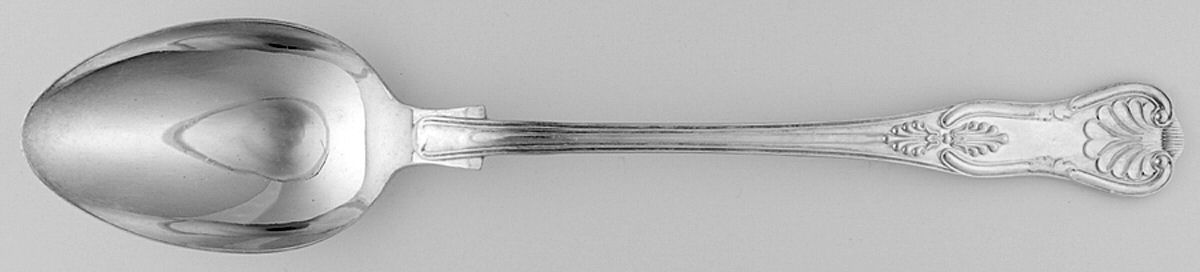 Kings (Silverplate) Solid Buffet Serving Spoon by William Adams-Sheffield-Birminghan-1