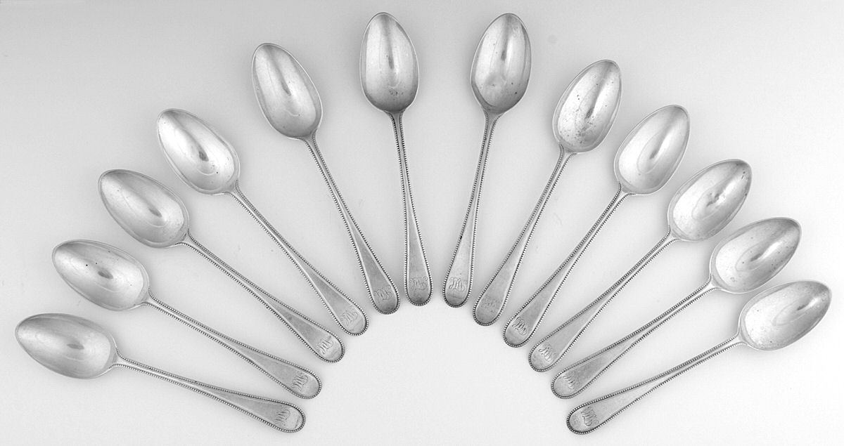 WMH1 (Sterling) Tea/Five O Clock Spoon - Set of 12 by William Coghill-1