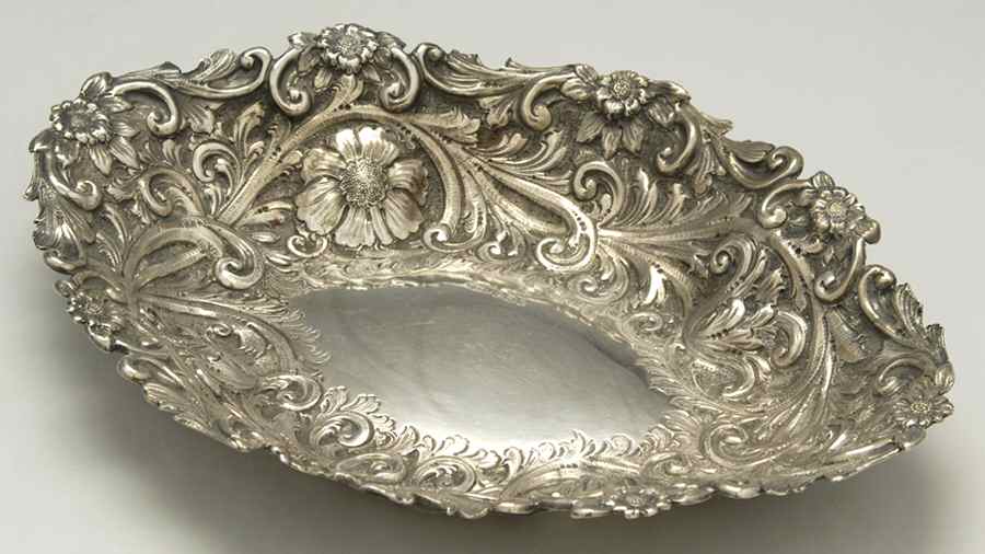 Sterling Hollowware Small Sterling Centerpiece by William Mammat & Son-1