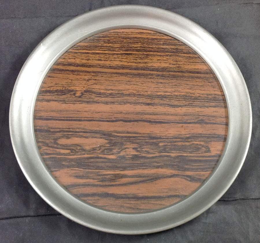 1148 (Pewter, Hollowware) 7" Round Cordail Tray by Web Silver-1