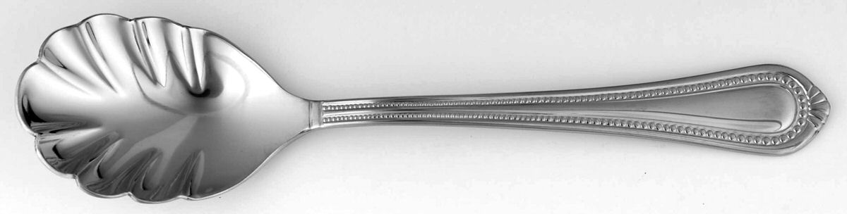 Chatham Bead (Stainless) Sugar Shell Spoon by Wallace Silver-1