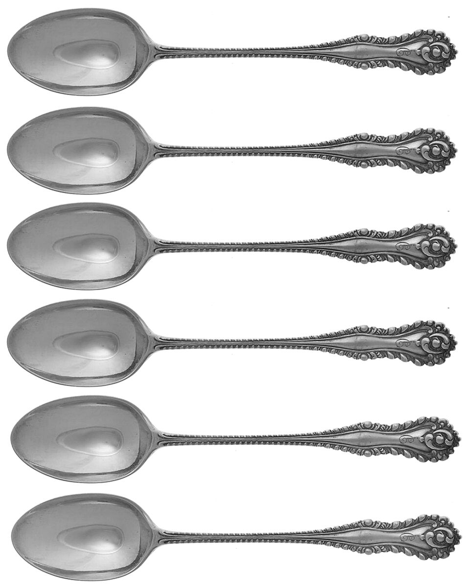 WMY1 (Sterling) Monogrammed Demitasse Spoon - Set of 12 by William Comyns&Sons-1