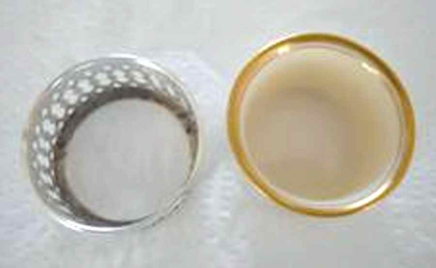 62 (Sterling, Hollowware) Individual Open Salt with Lenox Liner by Watrous-1