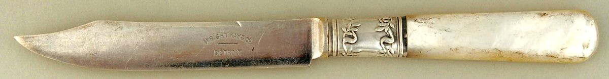 Pearl Handle 1 (Sterling) Pearl Handle Individual Fruit Knife by Wright, Kay & Co-1