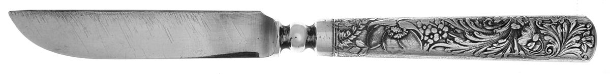 WAS221 (Silverplate) Individual Solid Fruit Knife by Wallace Silver-1