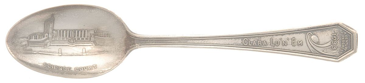 States & Cities Souvenir Spoons(Silverplate) Illinois Teaspoon by Winthrop-1