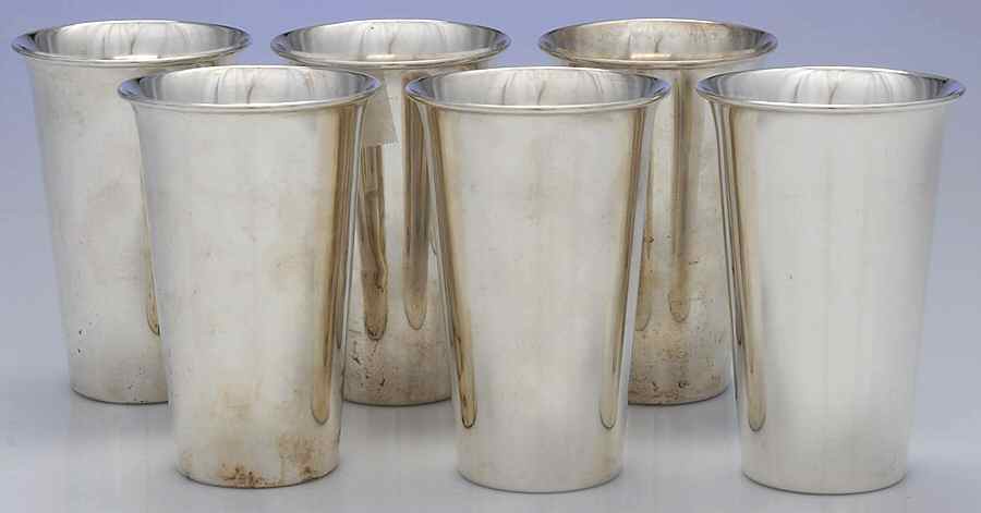 8343 (Sterling, Hollowware) 12 Oz Tumbler - Set of 6 by Weidlich Silver-1
