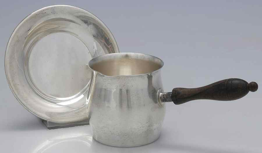 4952 (Sterling, Hollowware) Pipkin & Tray by Wallace Silver-1