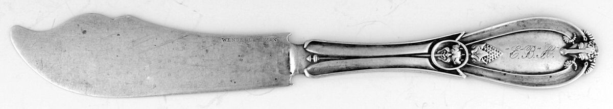 WYM2 (Coin) Flat Handle Master Butter Knife by Wendell & Hyman-1