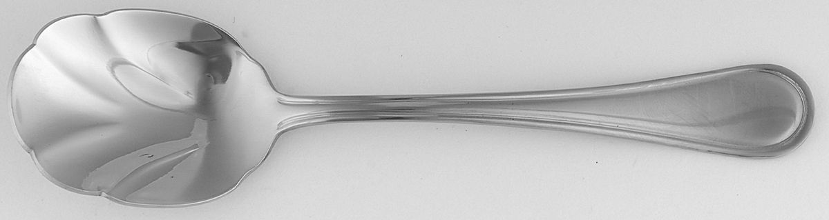 Hadley (Stainless) Sugar Shell Spoon by Wallace Silver-1