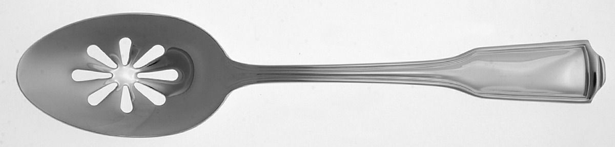 Whitney-American Chippendale (Stainless) Pierced Tablespoon (Serving Spoon) by Wallace Silver-1