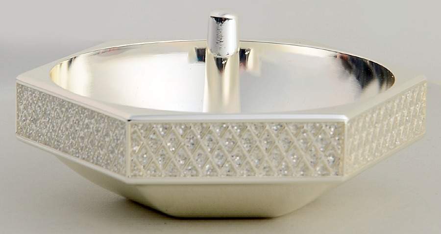 Lismore Diamond (Silverplate, Hollowware) Ring Holder by Waterford-1