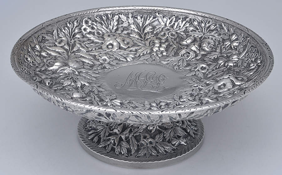 Repousse (Sterling, Hollowware) 8" Centerpiece/Fruit Stand by Warner-1