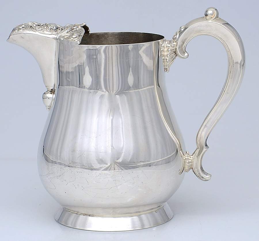 309 (Silverplate, Hollowware) Silverplate Water Pitcher by W & S Blackington Co-1