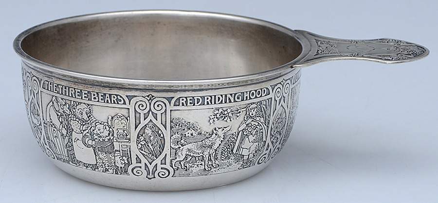 Children & Baby Ware (Sterling, Hollowware) Child's Porringer by Wm B Kerr-1