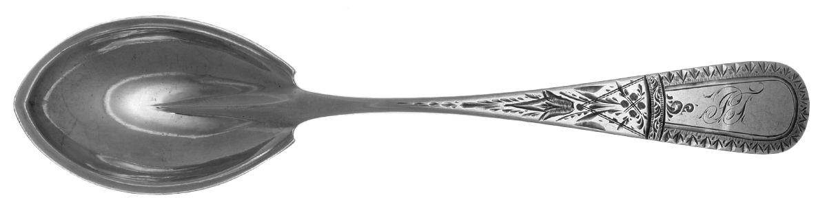 WMW2 (Sterling) Large Jelly Spoon by Wm Wilson & Son-1