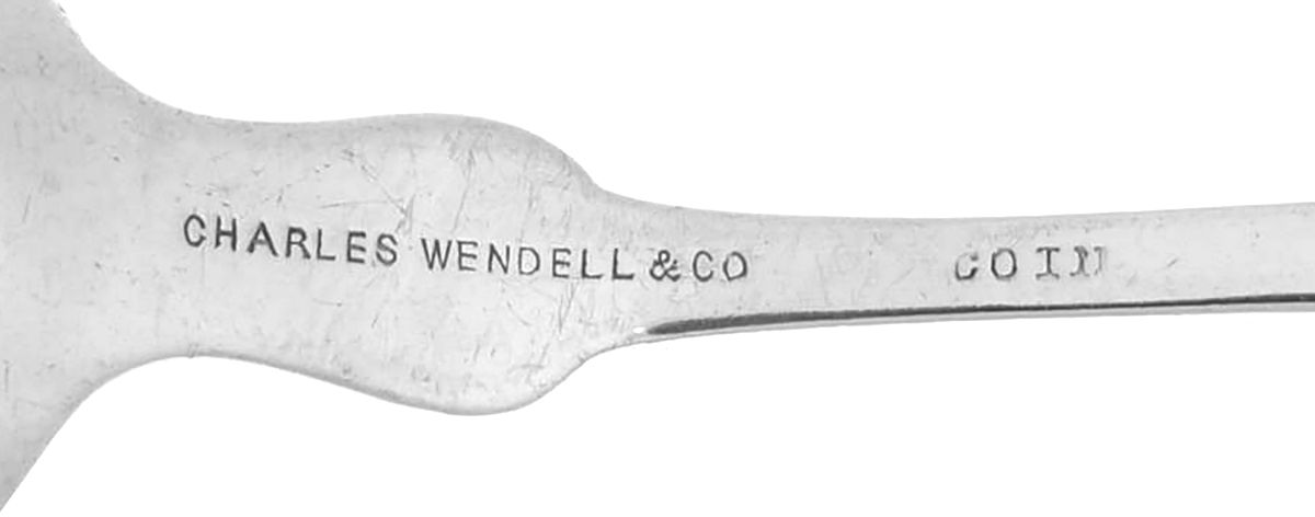 Coin Silver Flatware Dessert/Oval Soup Spoon by Charles Wendell and Co-3