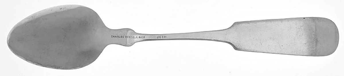 Coin Silver Flatware Dessert/Oval Soup Spoon by Charles Wendell and Co-2
