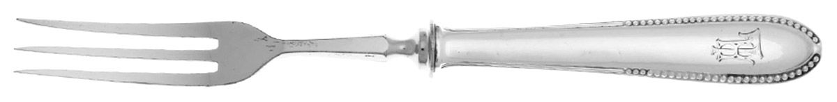WMB5  Fruit Fork with Hollow Handle & Silverplate Tines by Wilhelm Binder-1