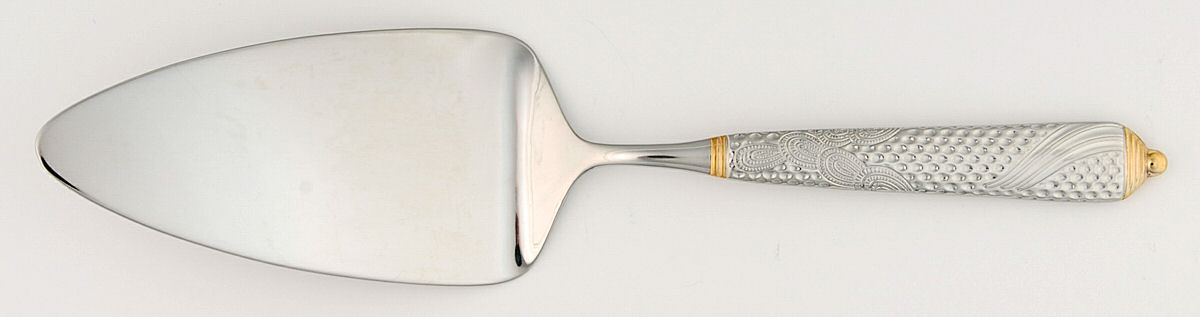 Byzantine (Stainless-Gold Accent) Solid Pastry Server by Yamazaki-1