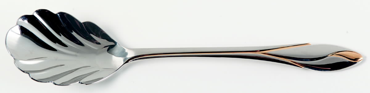 Iris Gold (Stainless) Sugar Shell Spoon by Yamazaki-1
