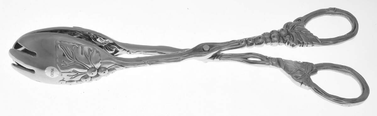 Grape (Aluminum, Hollowware) 1-Piece Salad Tongs by Arthur Court-1