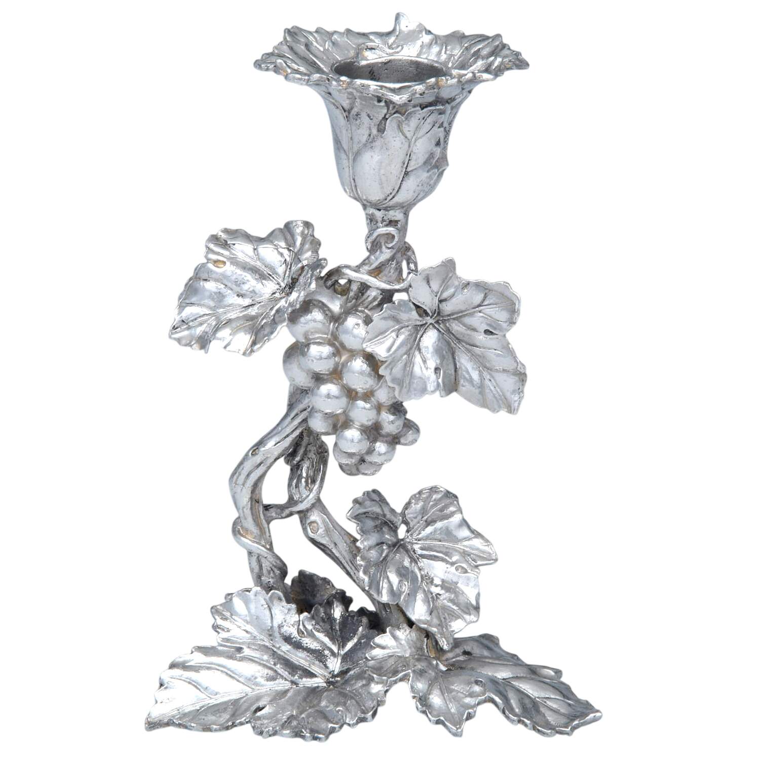 Grape (Aluminum, Hollowware) 6" Candlestick by Arthur Court-1