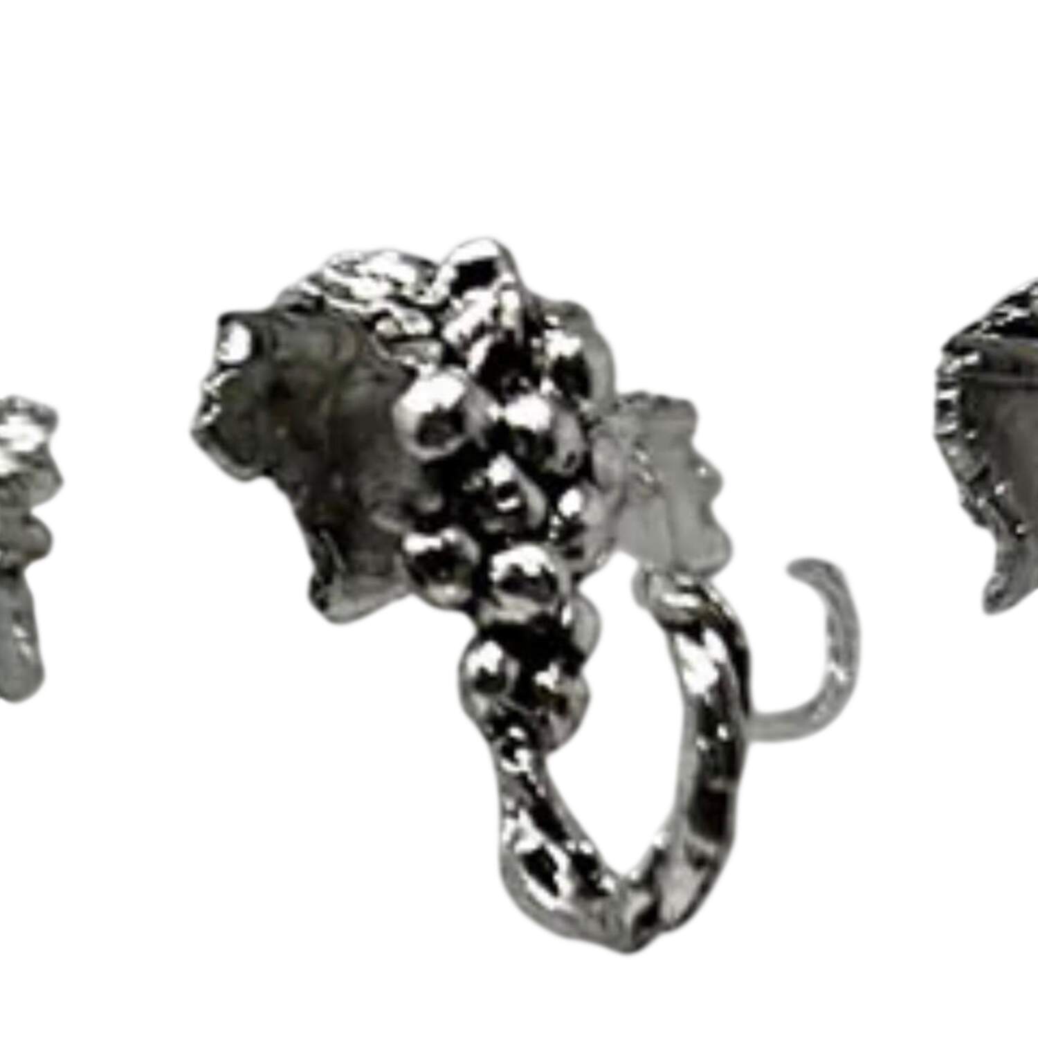 Grape (Aluminum, Hollowware) Metal Punch Cup Hook (To Be Used on Punch Bowl) by Arthur Court-1