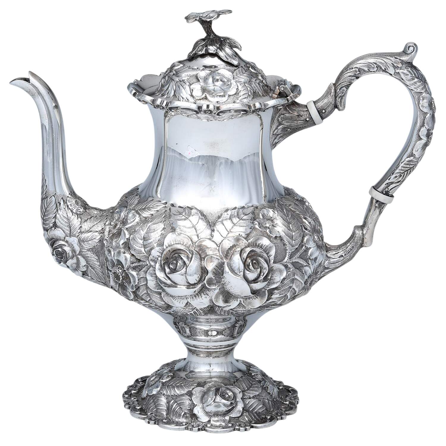 Repousse (Sterling, Hollowware) Teapot by Bailey, Banks & Biddle-1