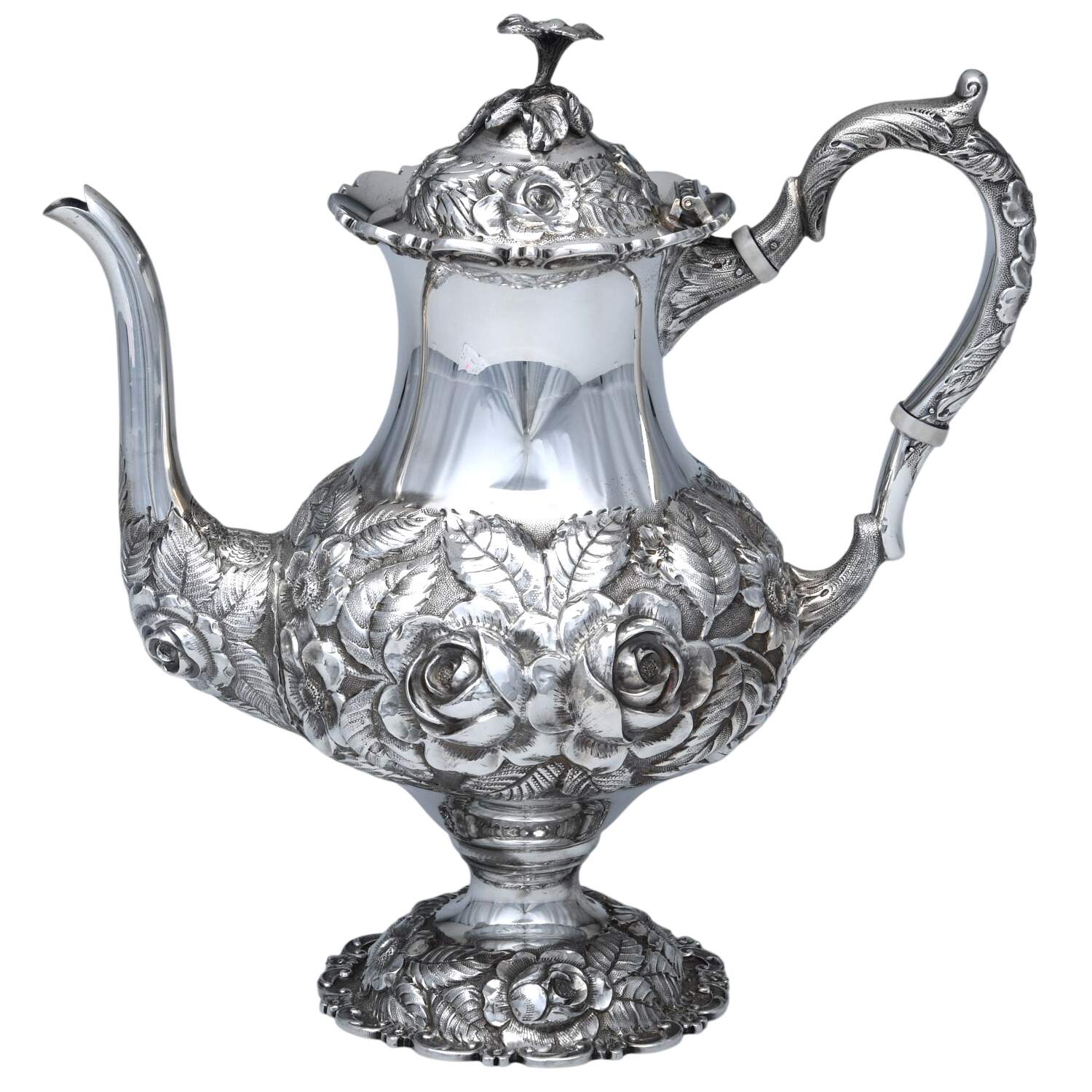 Repousse (Sterling, Hollowware) Coffee Pot by Bailey, Banks & Biddle-1