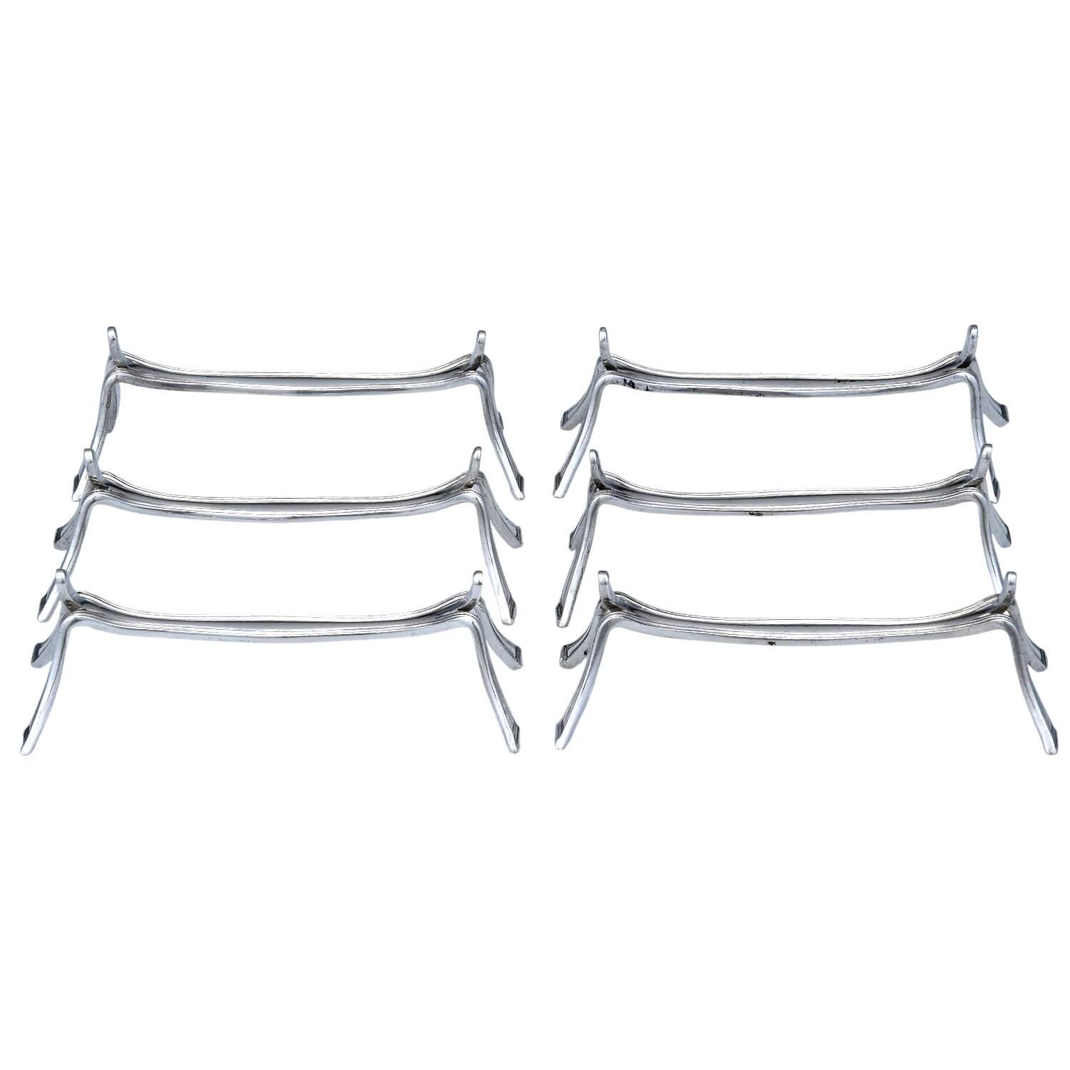Silverplate Hollowware Knife Rest - Set of 6 by Christofle France-1