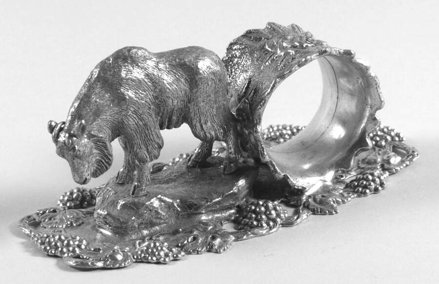 Figural Napkin Rings (Silverplate) Napkin Ring by Chip Grigley-1