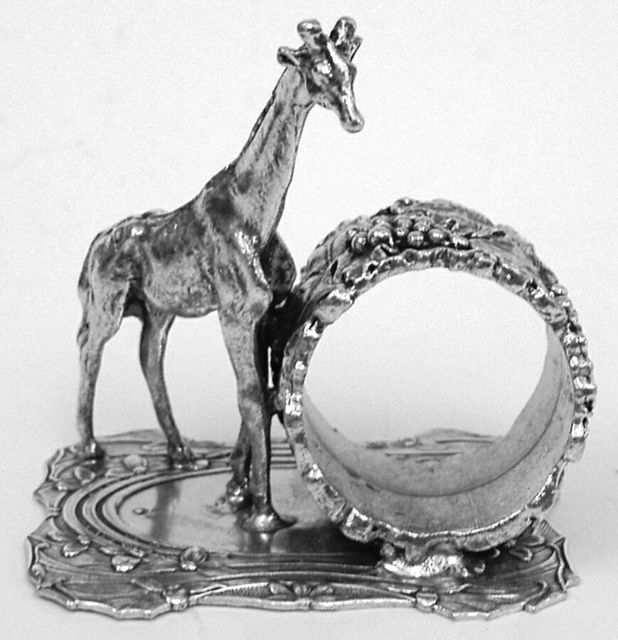 Figural Napkin Rings (Silverplate) Napkin Ring by Chip Grigley-1