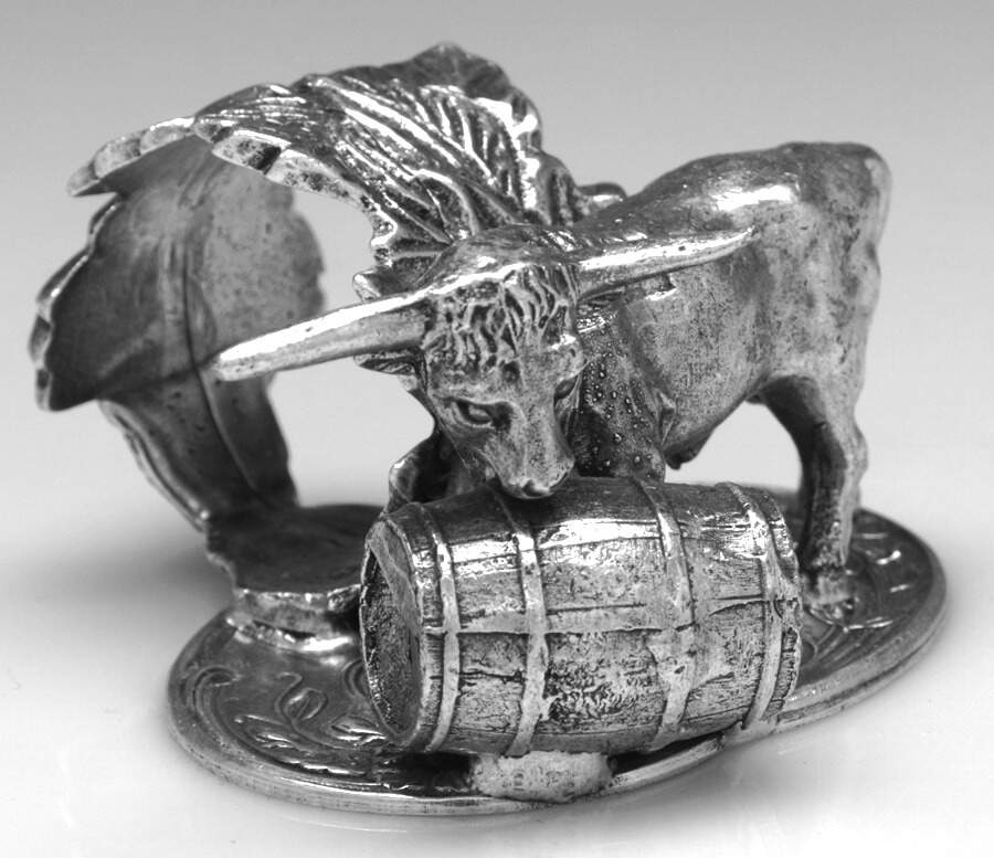 Figural Napkin Rings (Silverplate) Napkin Ring by Chip Grigley-1