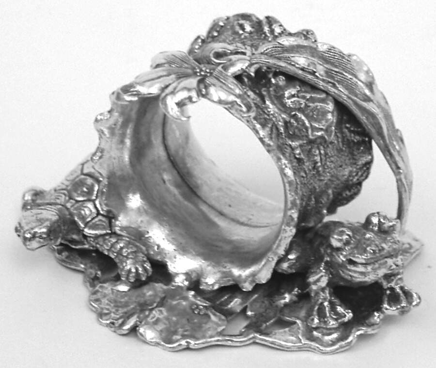 Figural Napkin Rings (Silverplate) Napkin Ring by Chip Grigley-1