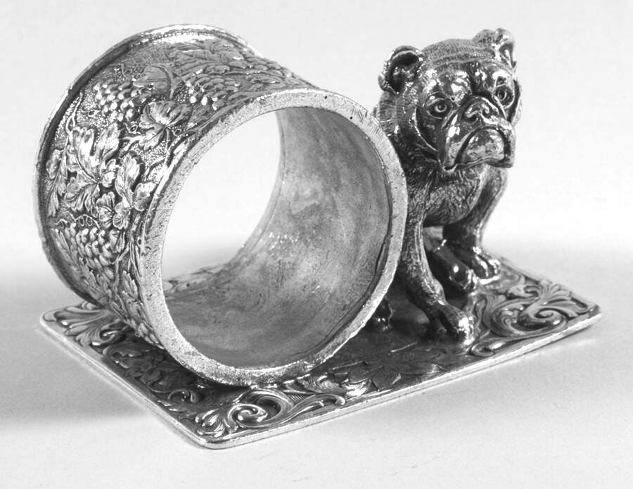 Figural Napkin Rings (Silverplate) Napkin Ring by Chip Grigley-1