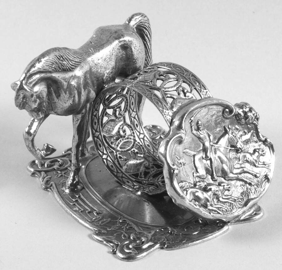Figural Napkin Rings (Silverplate) Napkin Ring by Chip Grigley-1