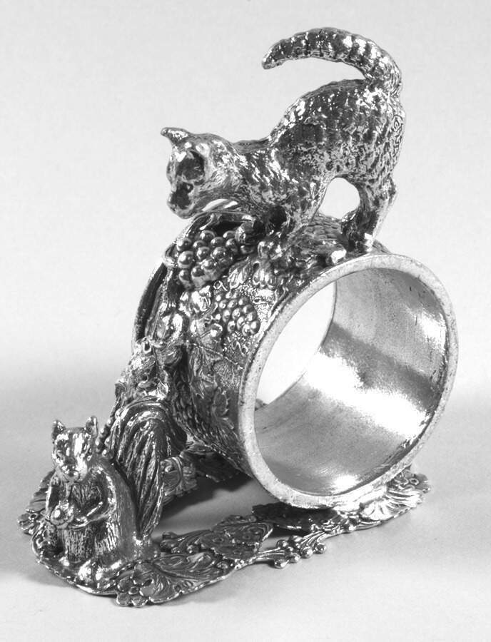 Figural Napkin Rings (Silverplate) Napkin Ring by Chip Grigley-1