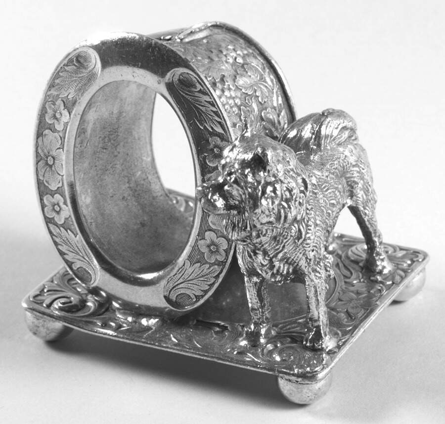 Figural Napkin Rings (Silverplate) Napkin Ring by Chip Grigley-1