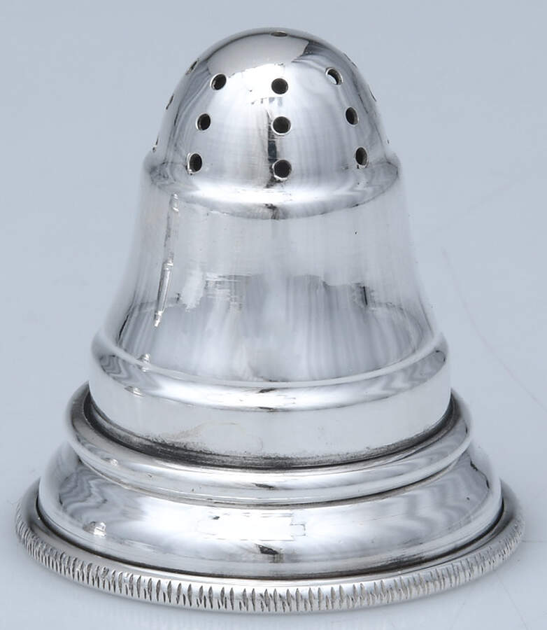 Sterling Hollowware Individual Pepper Shaker by Camusso (Peru)-1