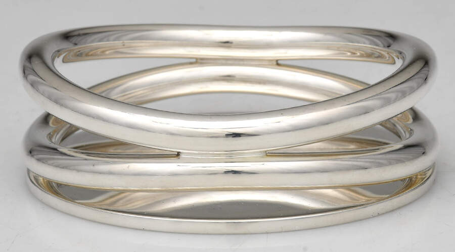 Vertigo (Silverplate, Hollowware) 3" Console Candleholder by Christofle France-1