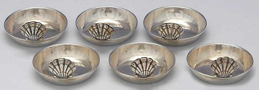 Sterling Hollowware Place Card Holder (Set of 6) by Carl Poul Petersen-1