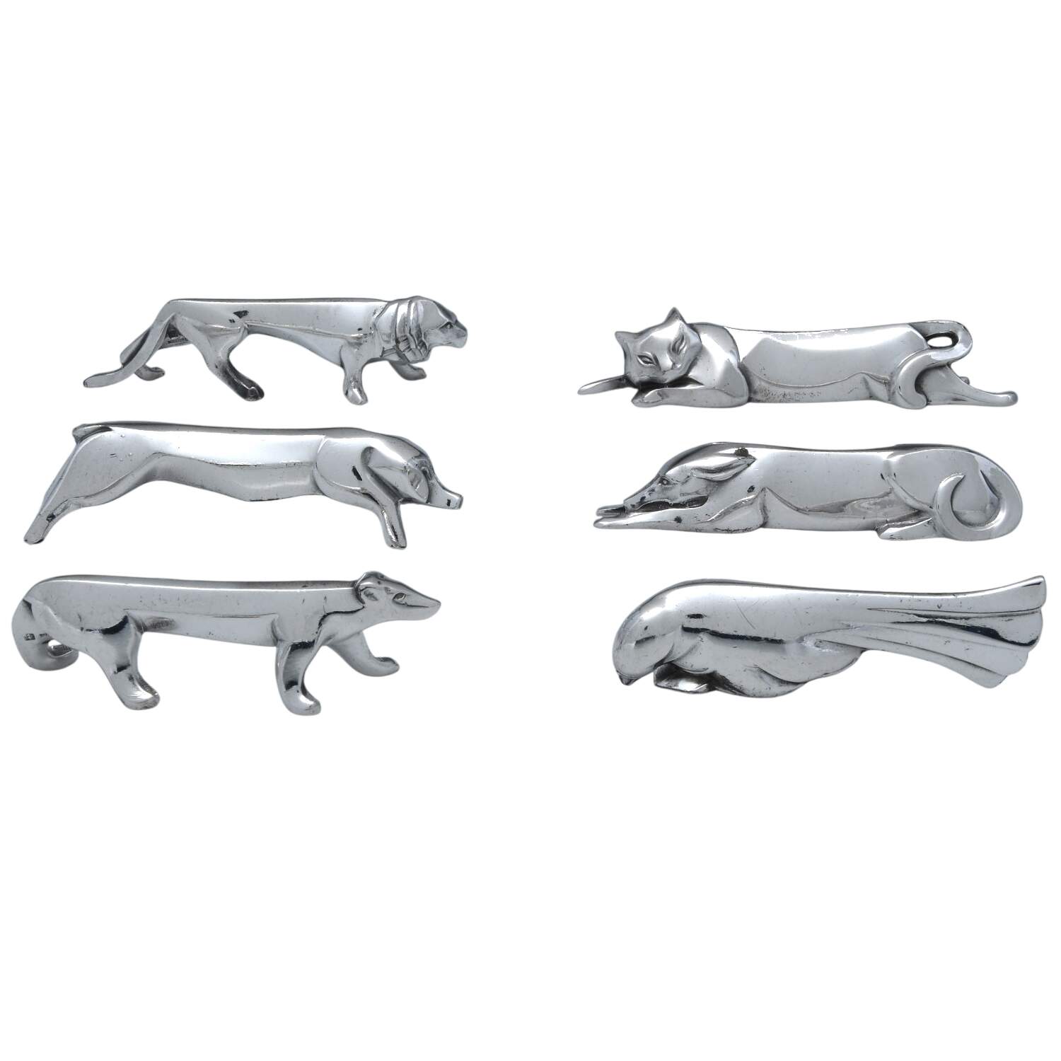Silverplate Figural Knife Rest Knife Rest - Set of 6 by Christofle France-1