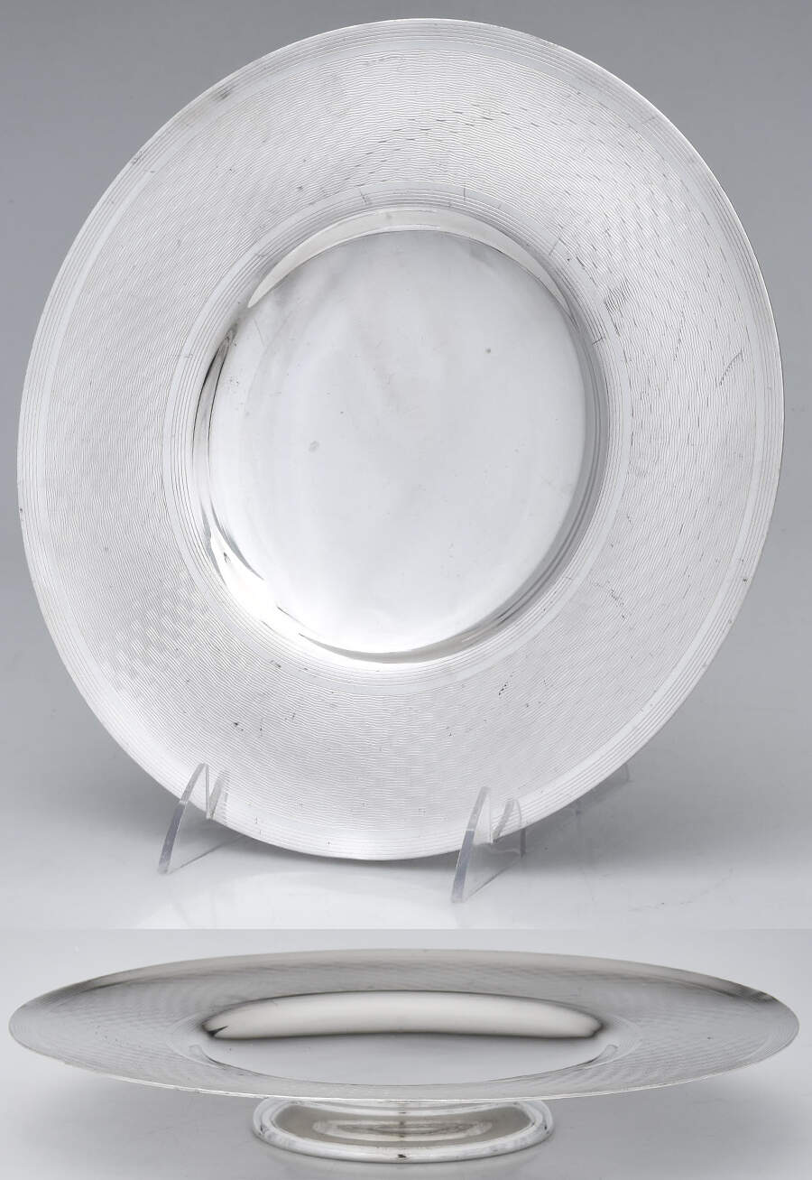44 (Sterling, Hollowware) Pedestal Sandwich/Cake Plate by Cartier-1
