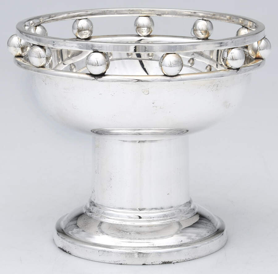 CG81 (Silverplate, Hollowware) Plated Footed Bon Bon Bowl by Creative Gift International-1
