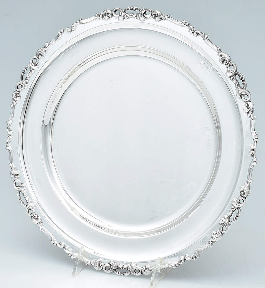 CXU10 (Sterling, Hollowware) Service Plate by Camusso (Peru)-1
